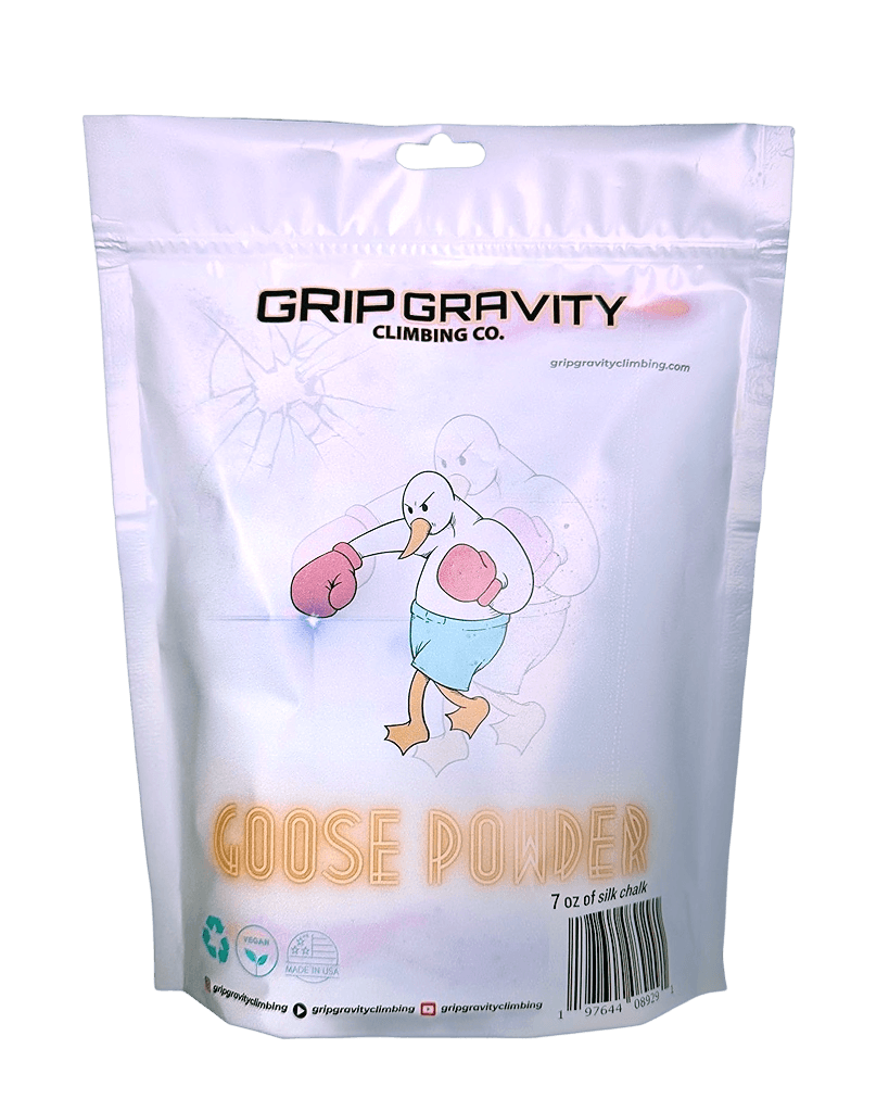 Grip Gravity climbing chalk bag — pure-formula chalk for climbers